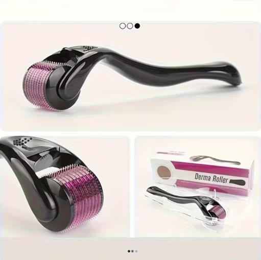 Derma Roller With 0.5 MM Titanium Microneedles  (Pack of 1 )